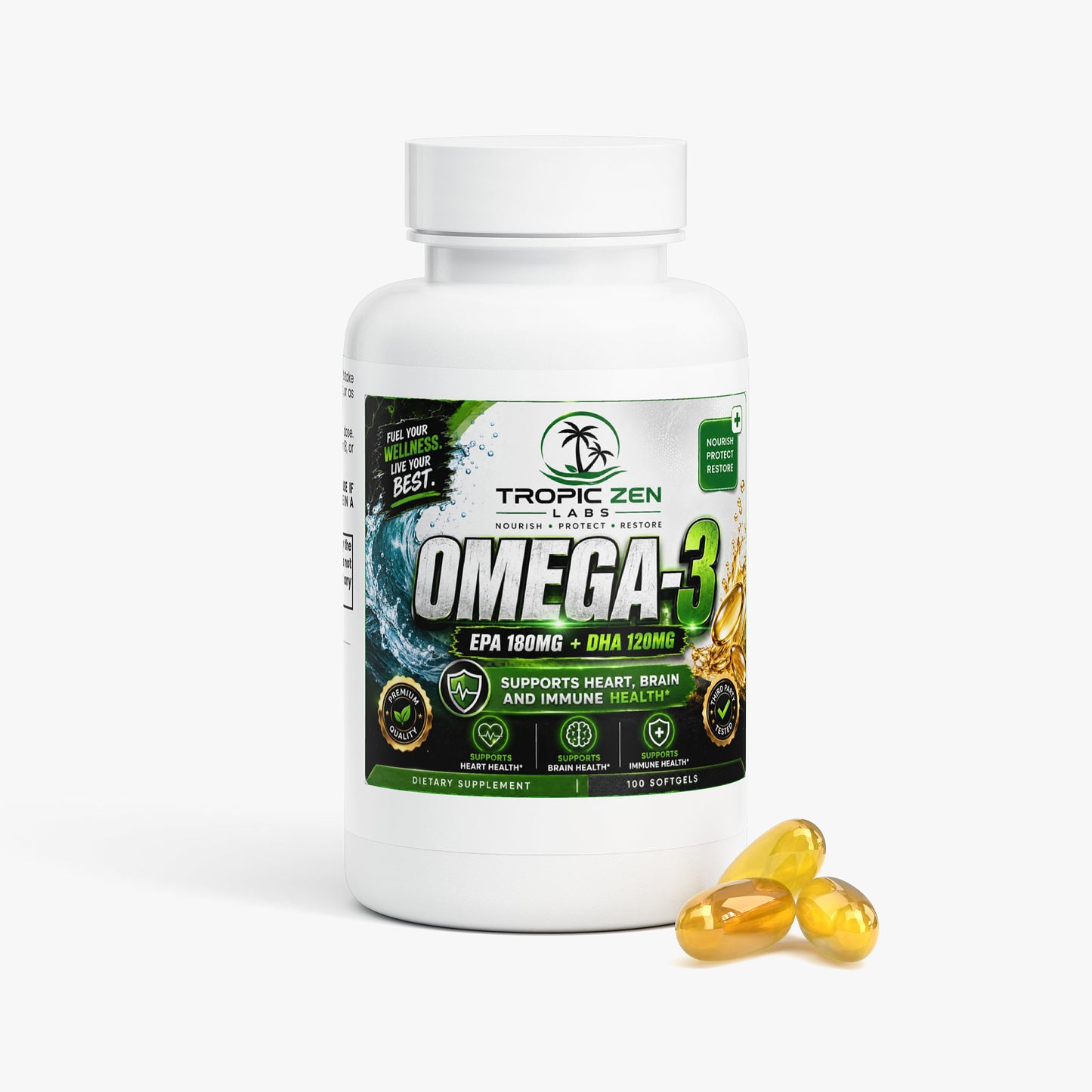 Omega-3 EPA 180mg + DHA 120mg